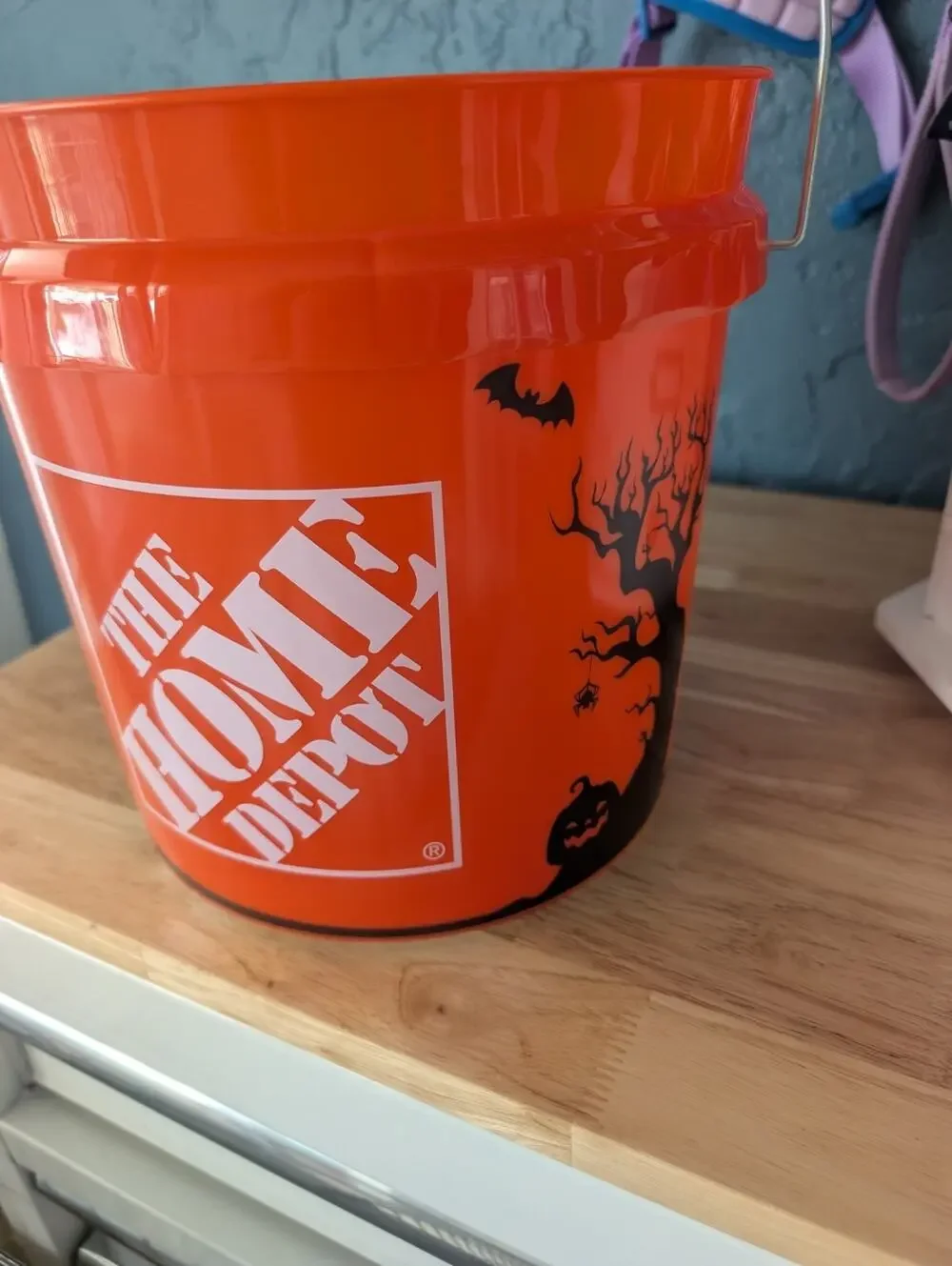 2 Pack Viral Home Depot Halloween 2 Gallon Trick or Treat Bucket TicTok In Hand